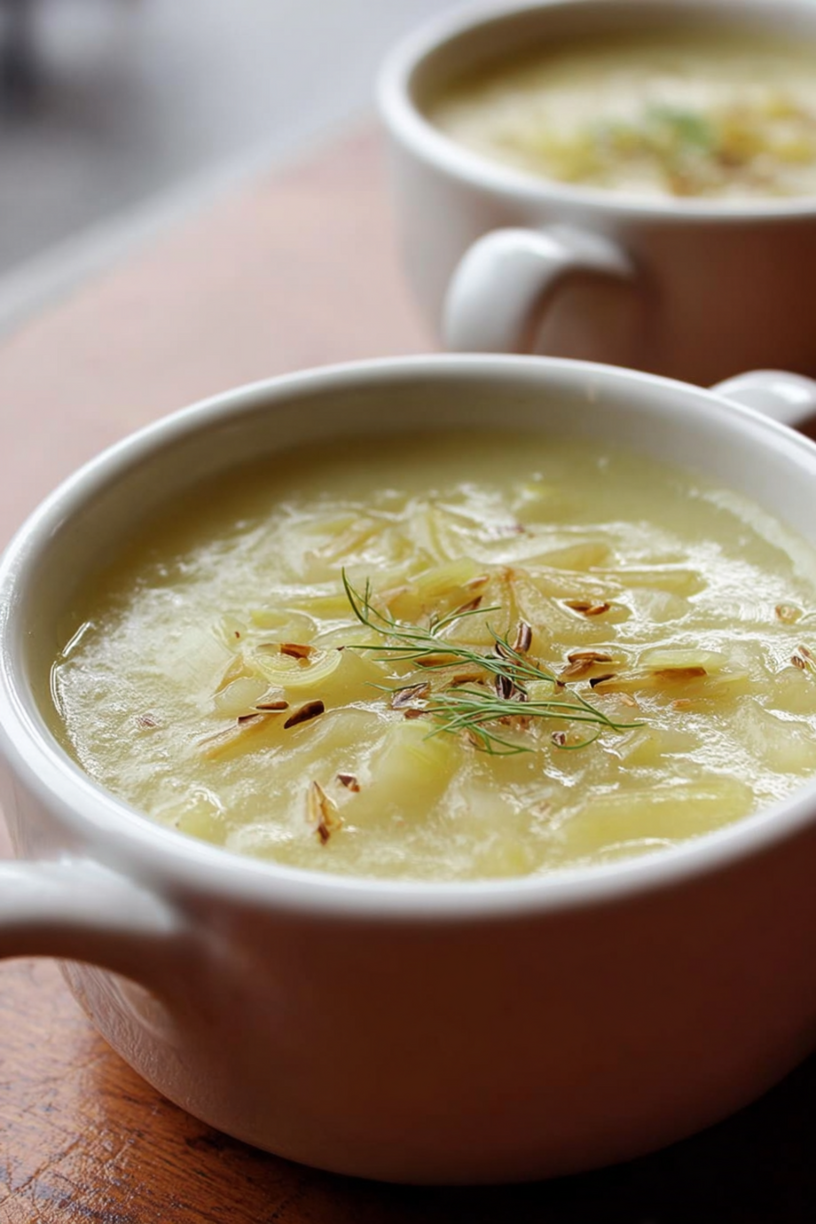 prei aardappel venkel soep