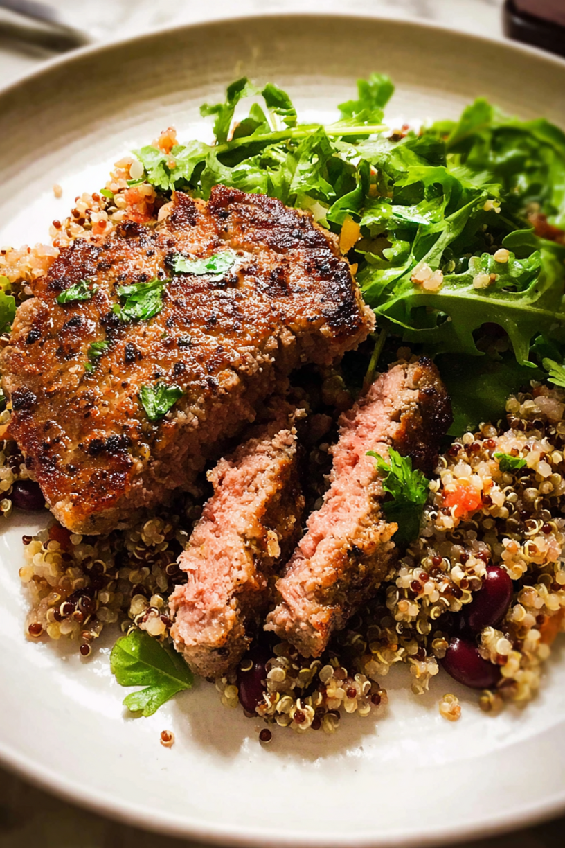 quinoa burgers rode bonen