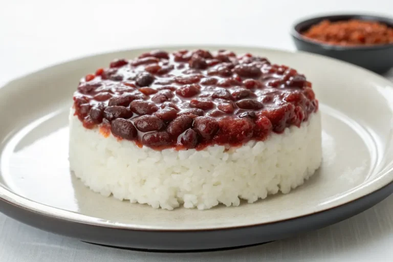 gâteau riz pâte haricot azuki