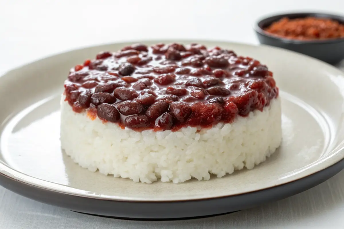 gâteau riz pâte haricot azuki