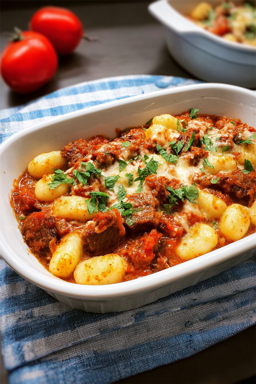 Rinderragout mit Gnocchi