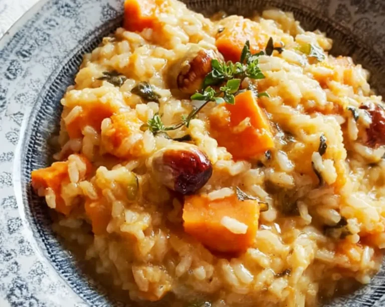 risotto zoete aardappel kastanjes
