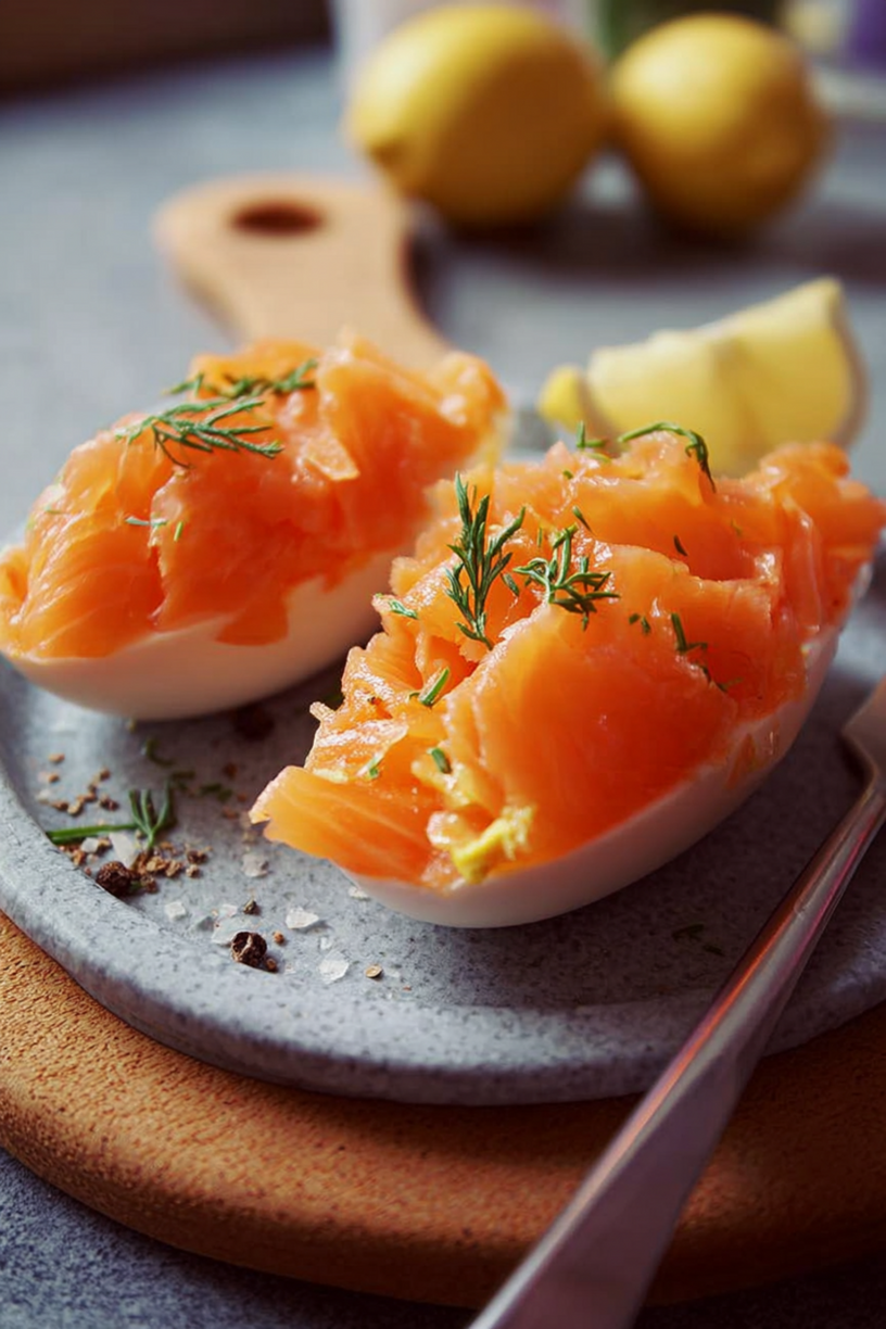 roerei gerookte zalm