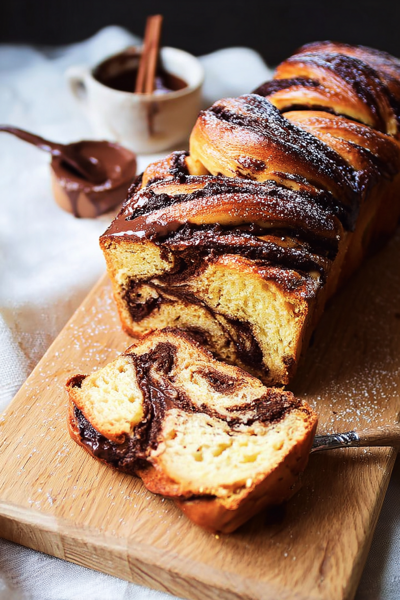 Schokoladen-Karamell-Babka