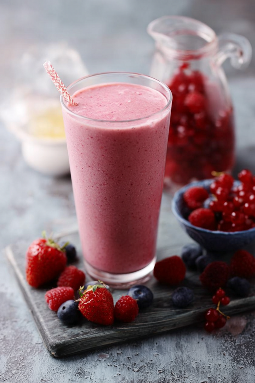 smoothie rood fruit