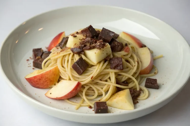 spaghetti pommes chocolat