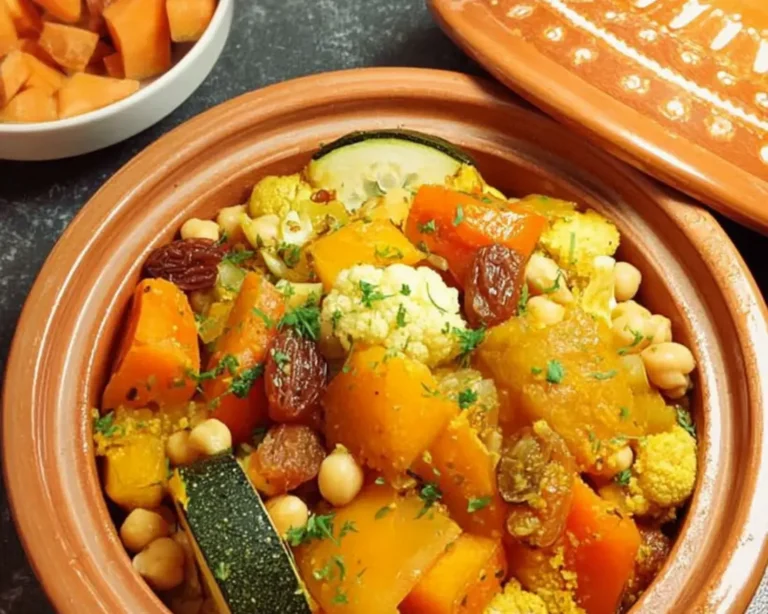 tajine groenten pompoen gedroogd fruit