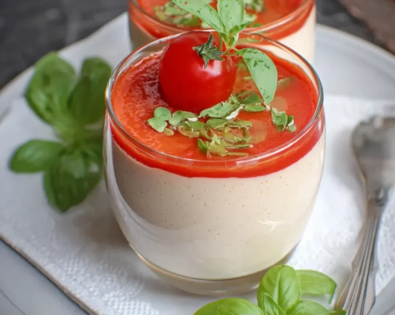 tomaat basilicum mousse