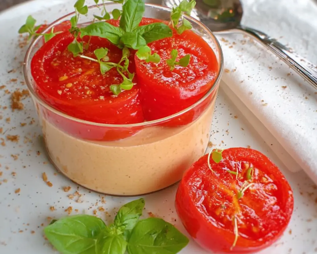 mousse tomate basilic