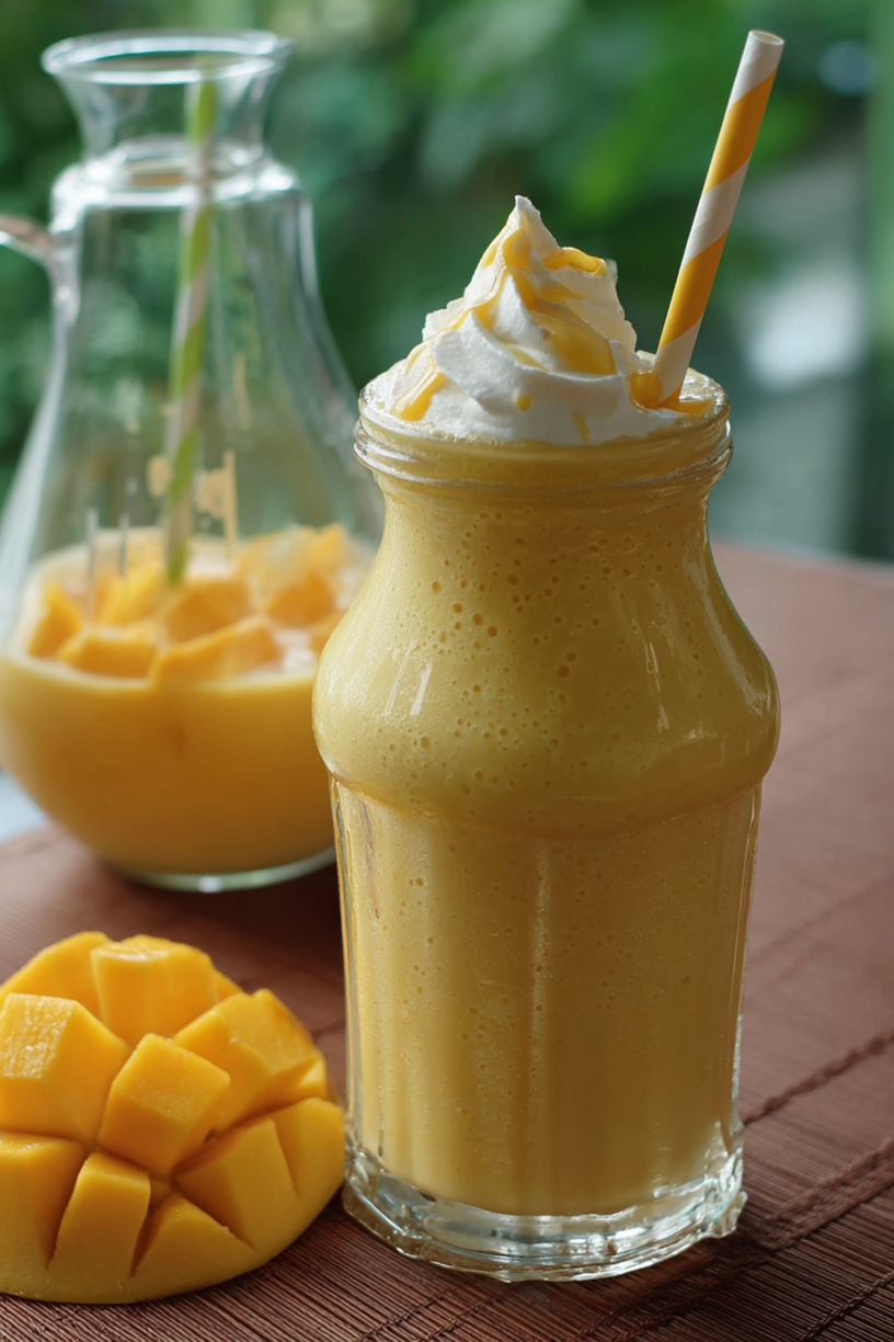 vanille mango milkshake