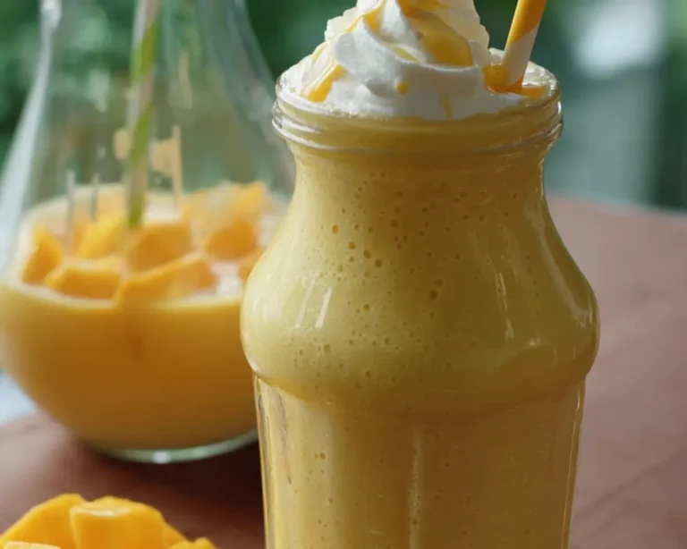 vanille mango milkshake