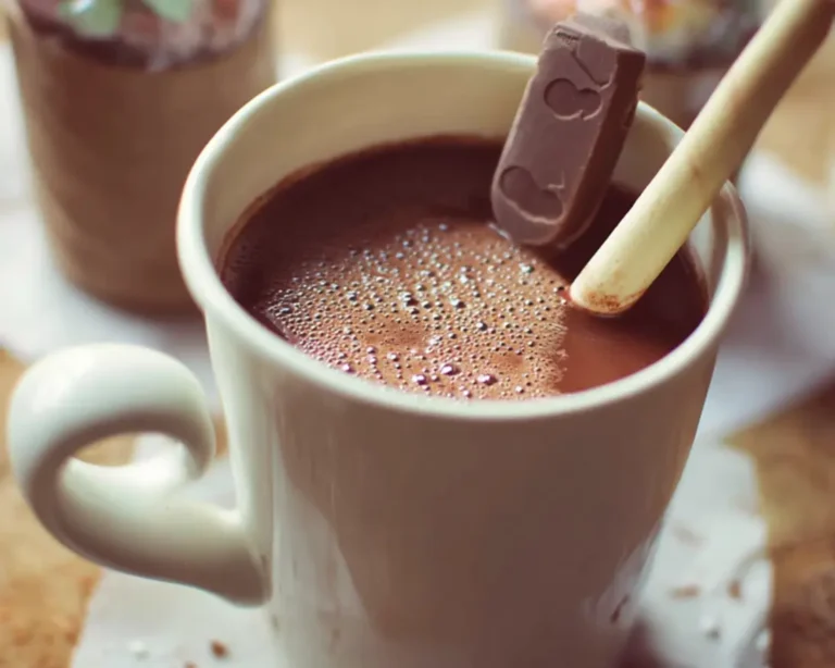 chocolat chaud sur bâtonnet