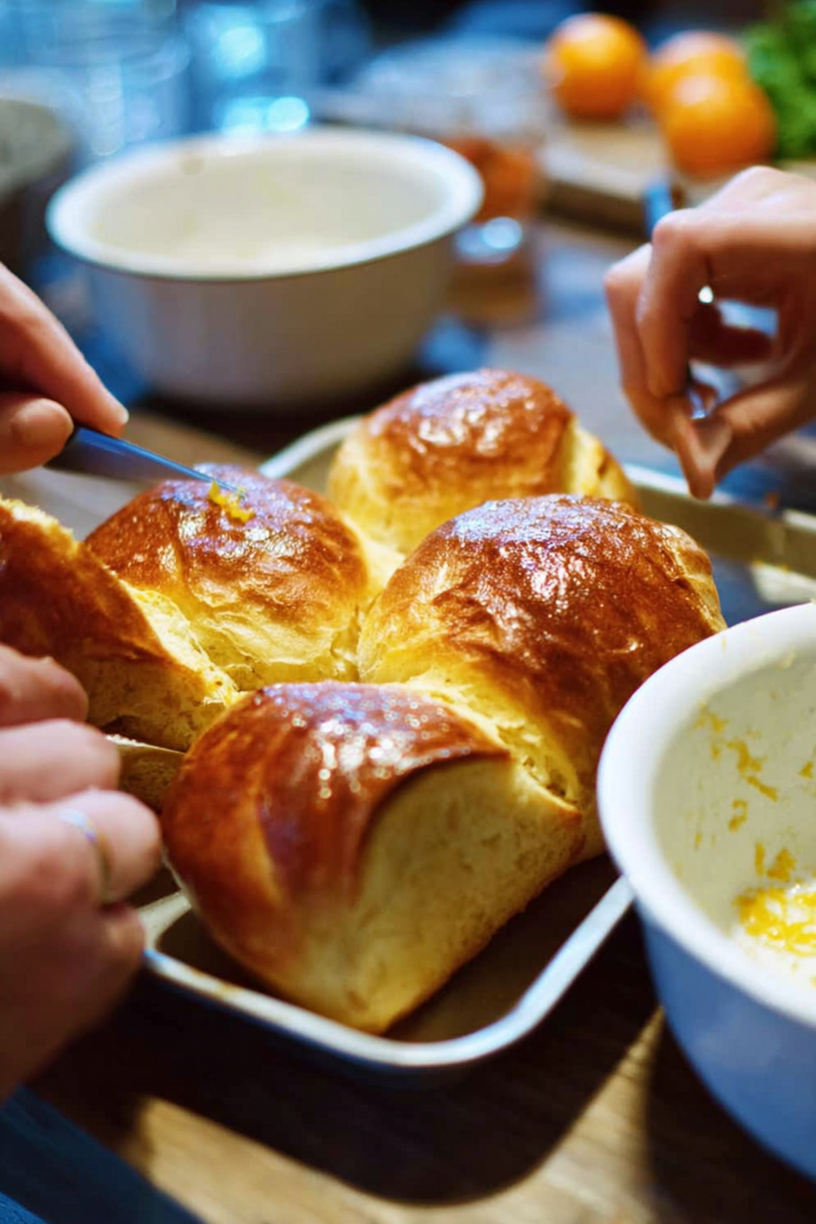 wentelteefjes brioche mandarijn honing
