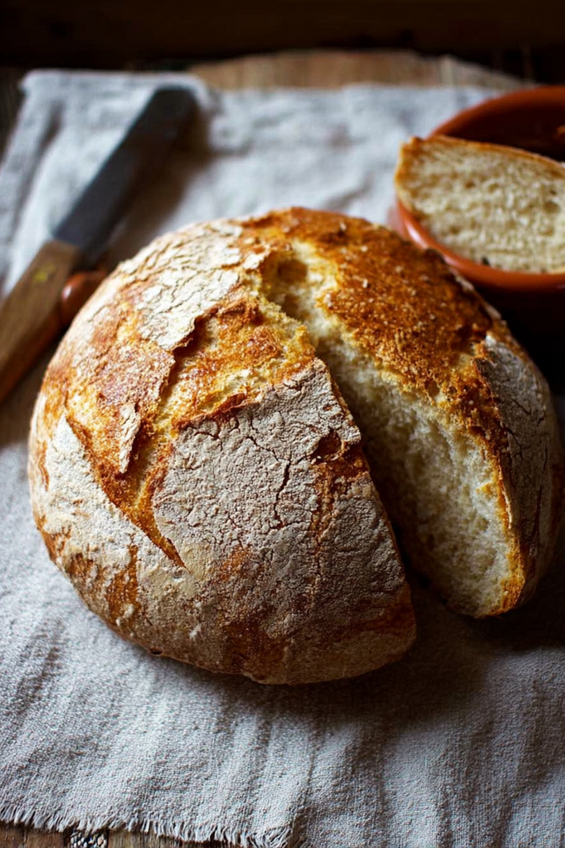 wit brood uit de pan
