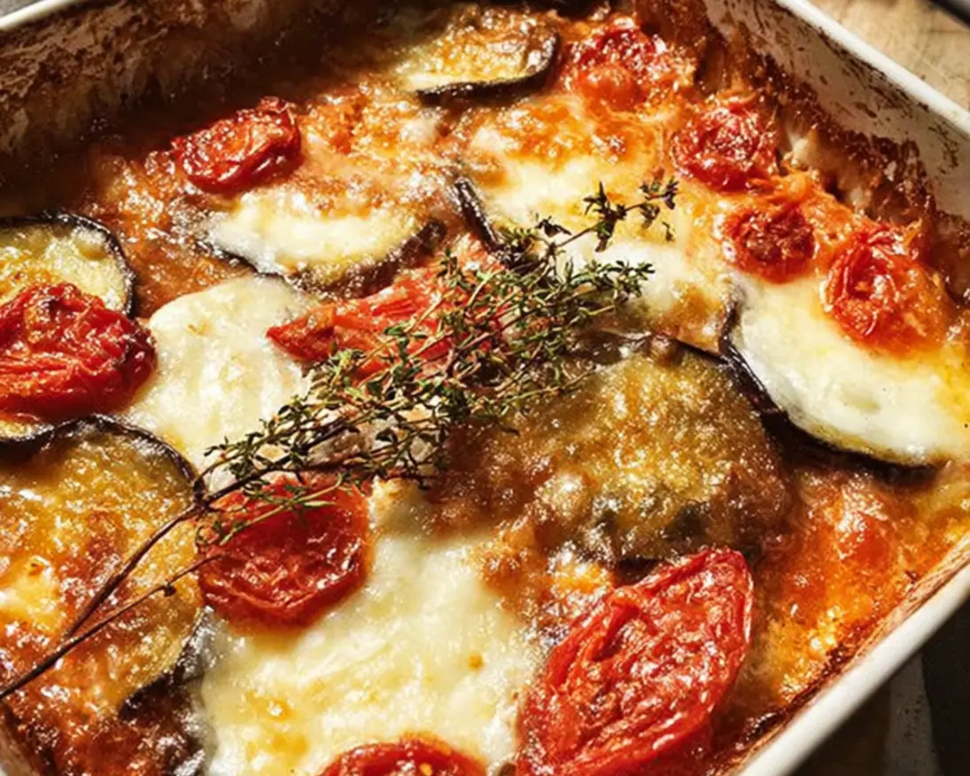 aubergine tomaat gratin