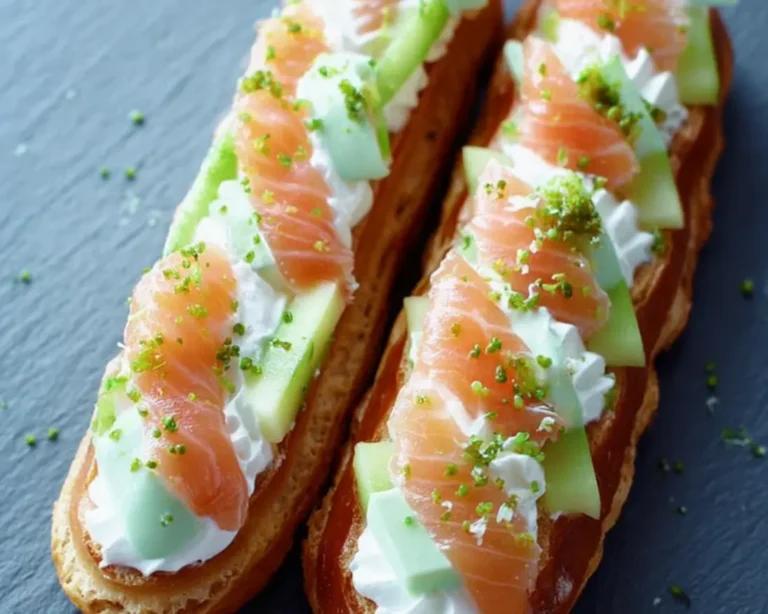 eclairs zalm groene appel