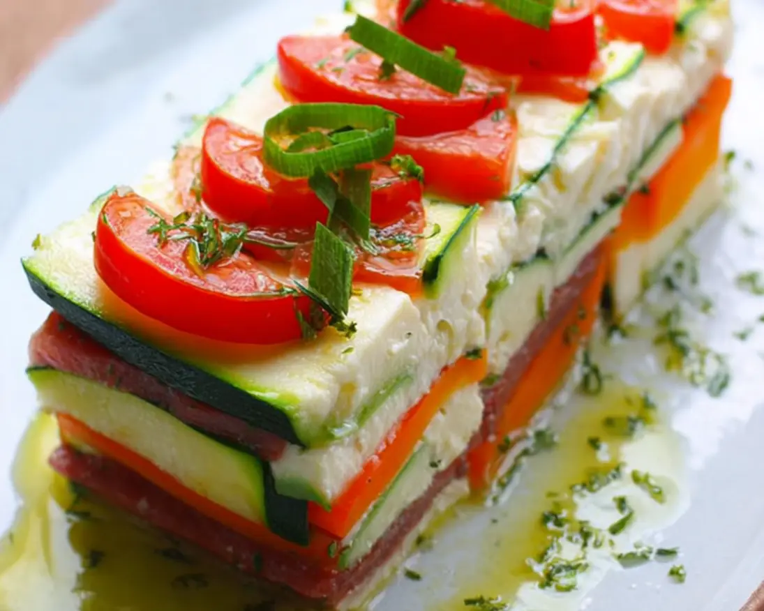 groenteterrine mozzarella