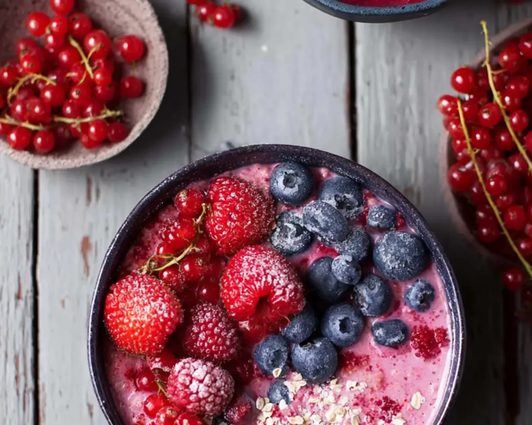 havermout pap rood fruit