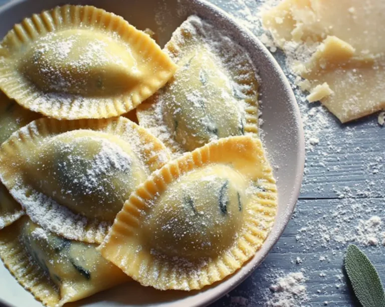 ricotta spinazie ravioli