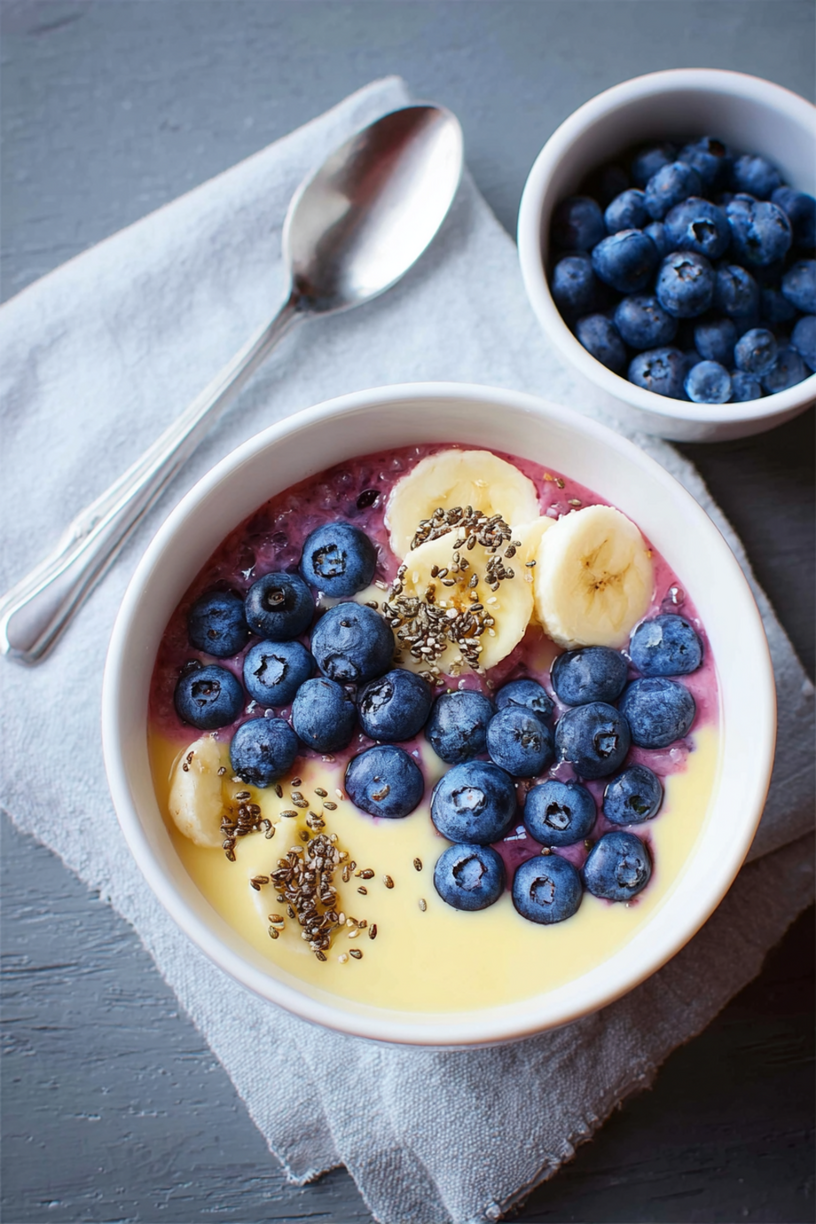 Ananas Blaubeer Smoothie Bowl