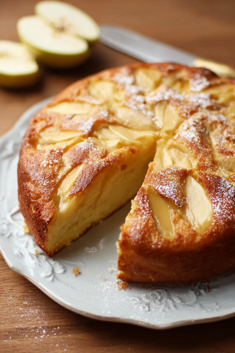 Apfelkuchen mit Kondensmilch
