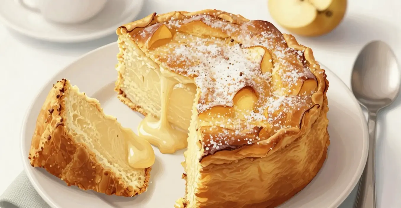 Apfelkuchen mit Kondensmilch