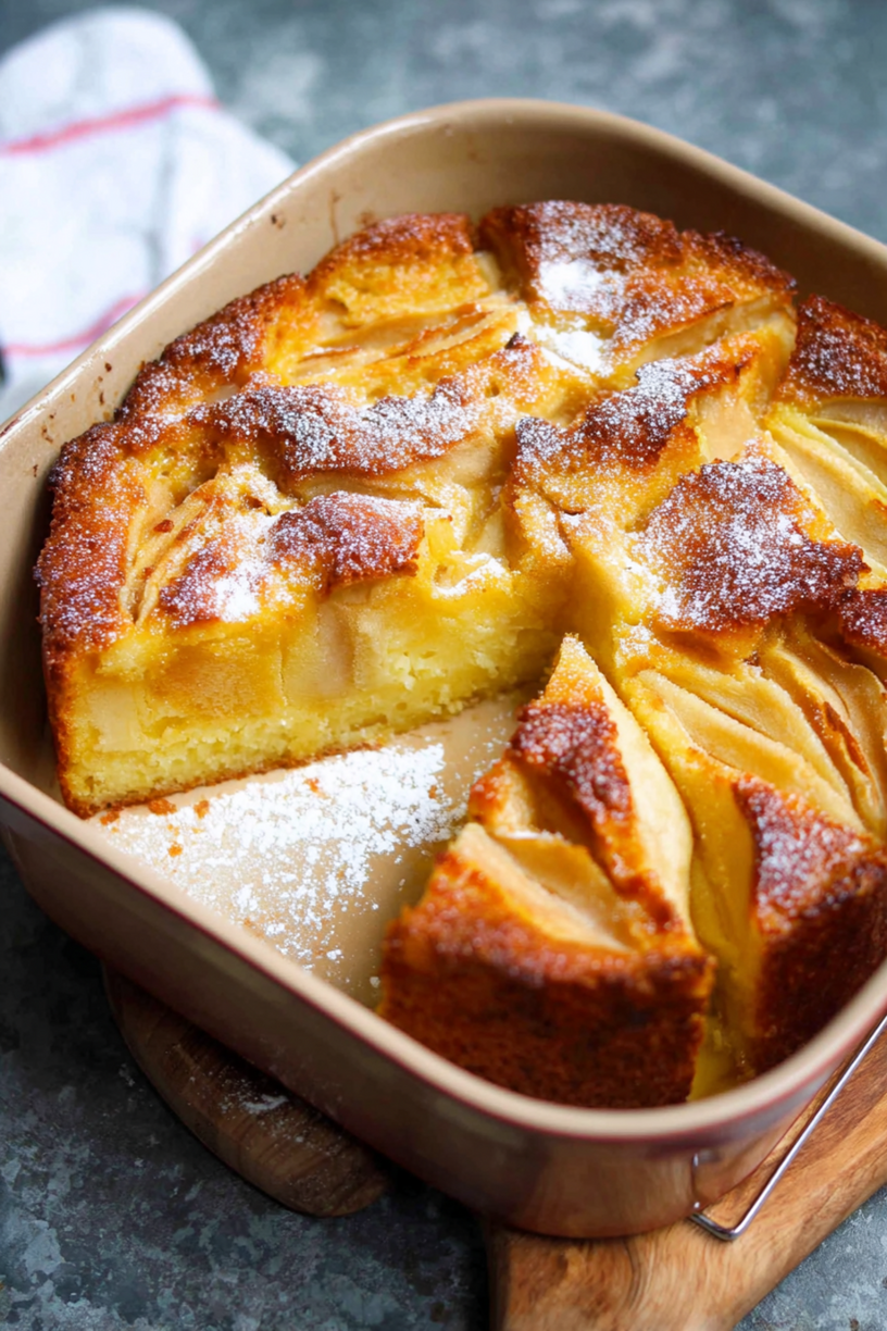 Apfelkuchen mit Vanillezucker