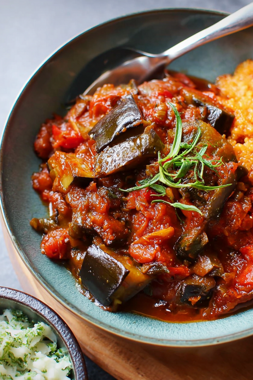 aubergine stoofpot