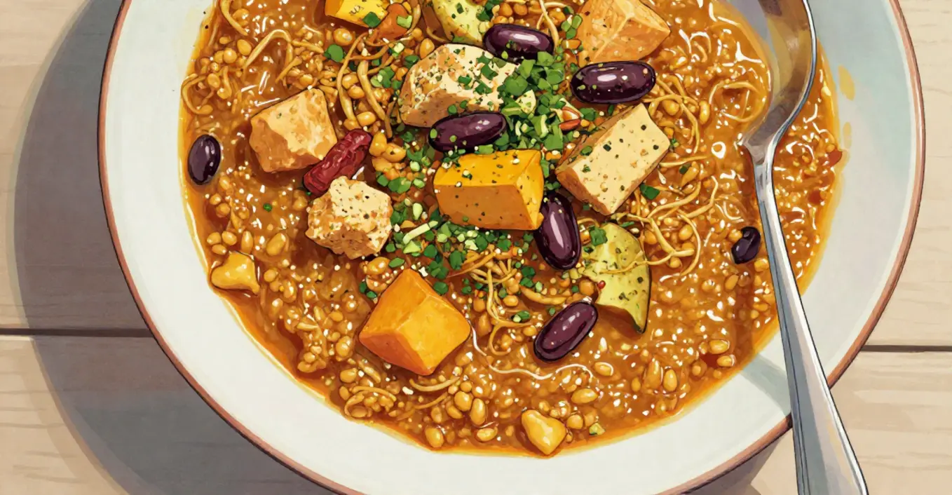 Dahl mit Schalerbsen und Süßkartoffel