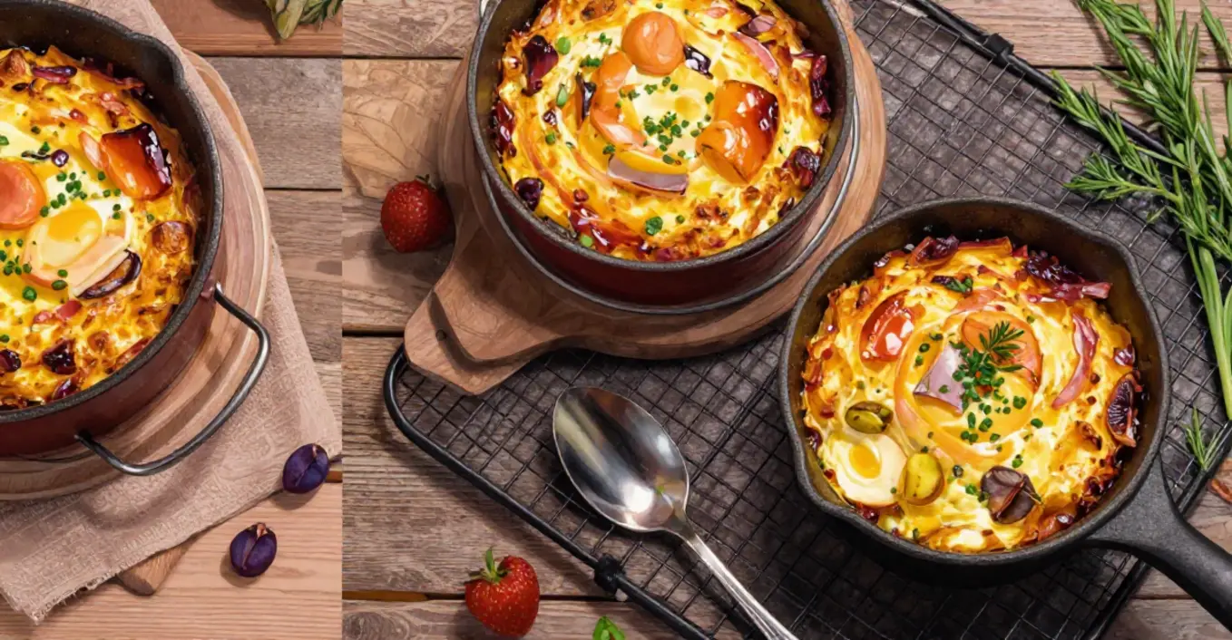 Eiergratin mit Sauce