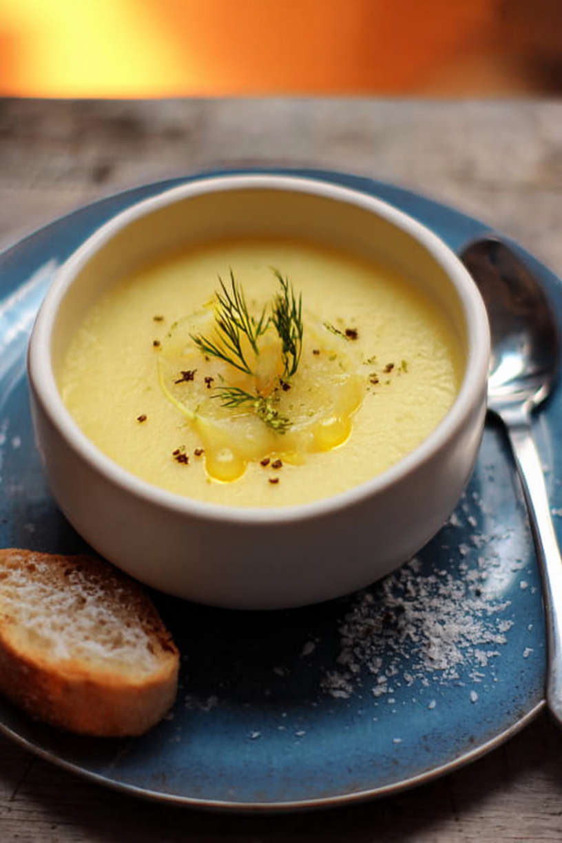 Fenchelcremesuppe mit weißen Karotten