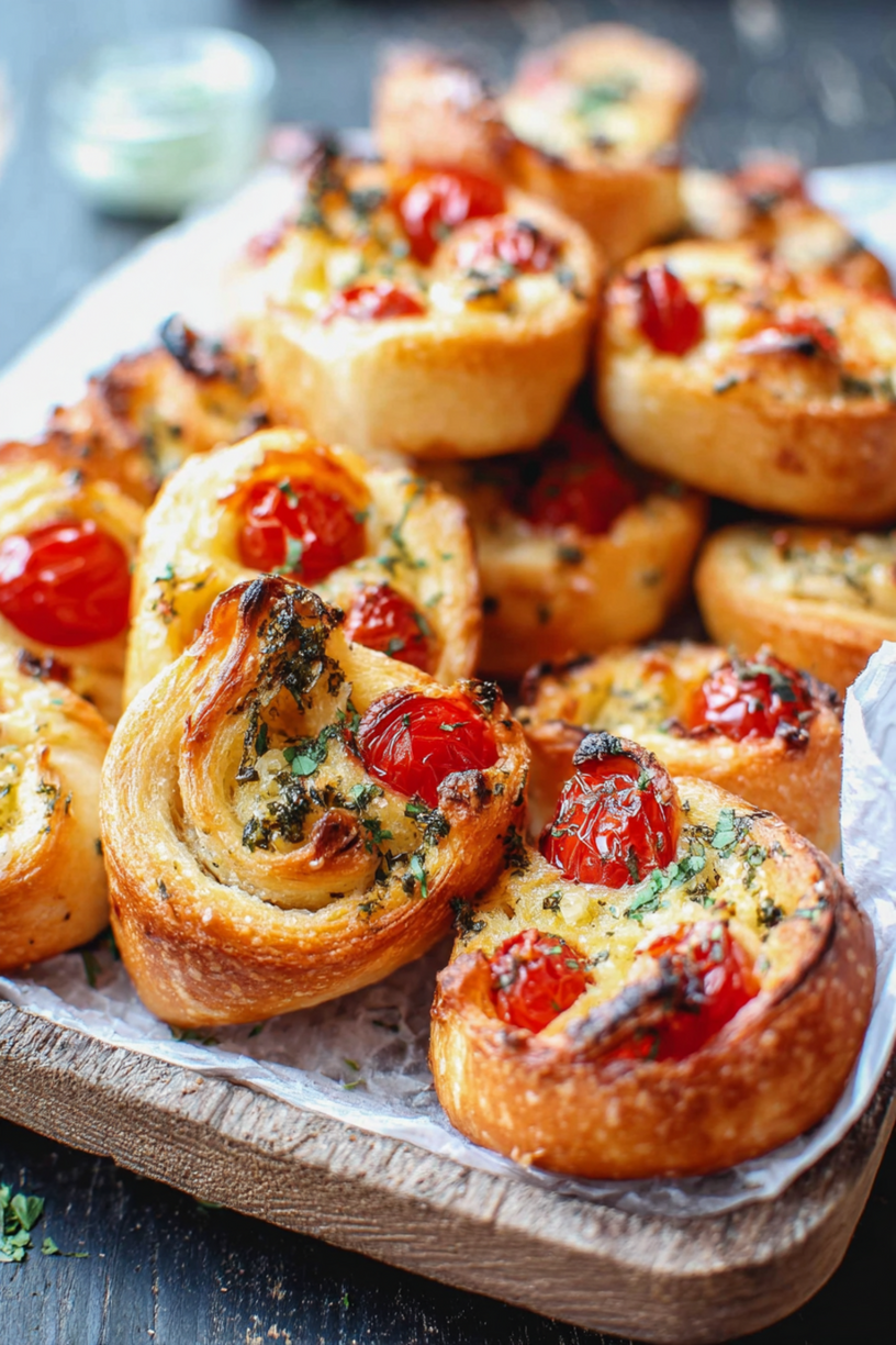 Gefüllte Brötchen mit Kirschtomaten