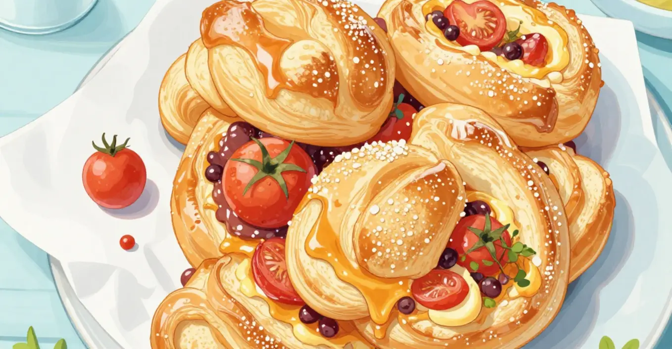 Gefüllte Brötchen mit Kirschtomaten