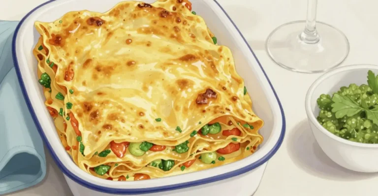 Gemüselasagne mit leichter Béchamelsauce