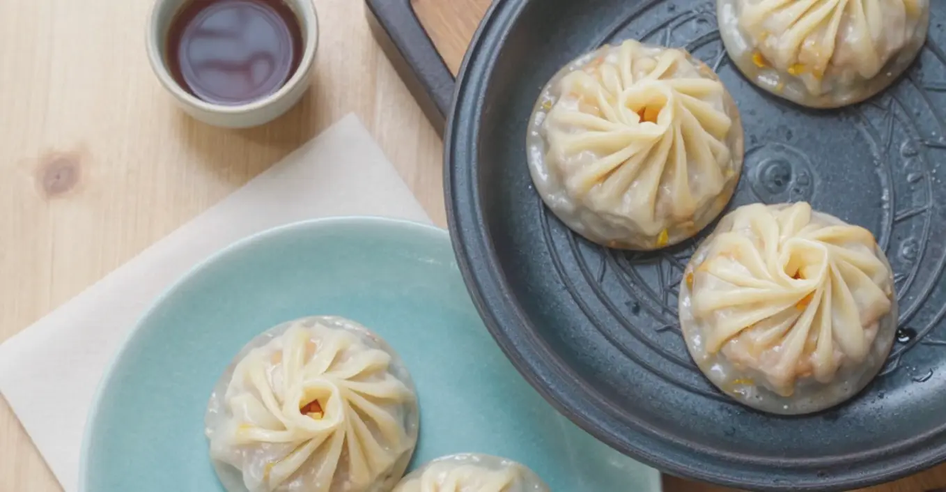 gestoomde banh bao vlees