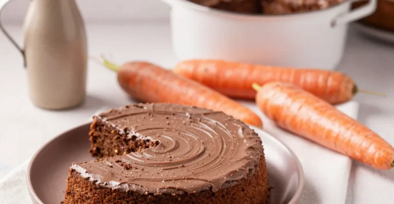 gezonde chocolade wortel cake