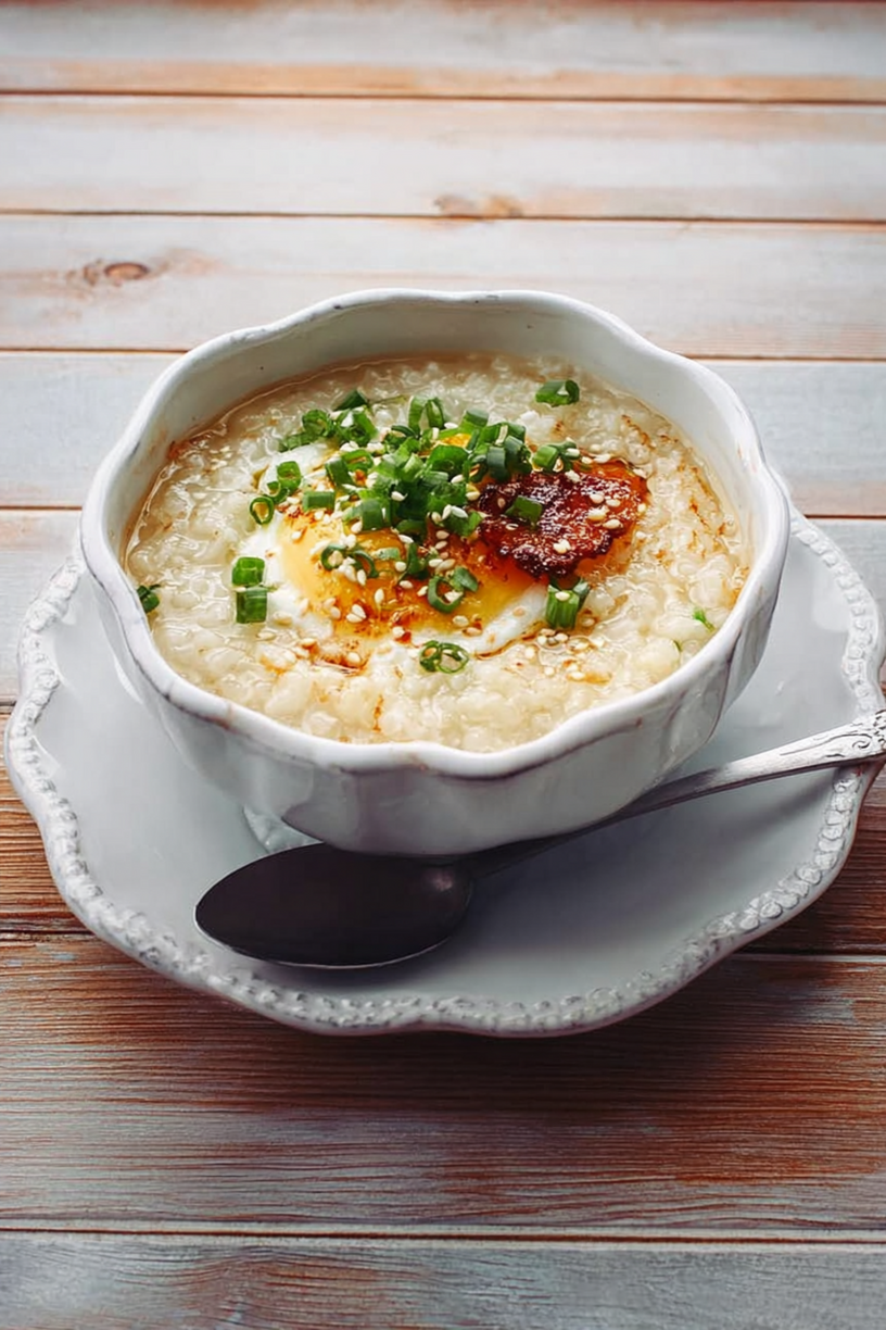 Herzhafter Reisporridge Congee