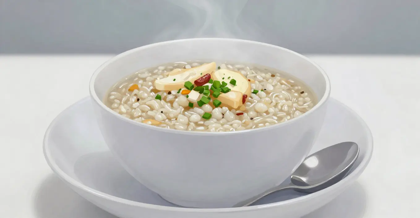 Herzhafter Reisporridge Congee
