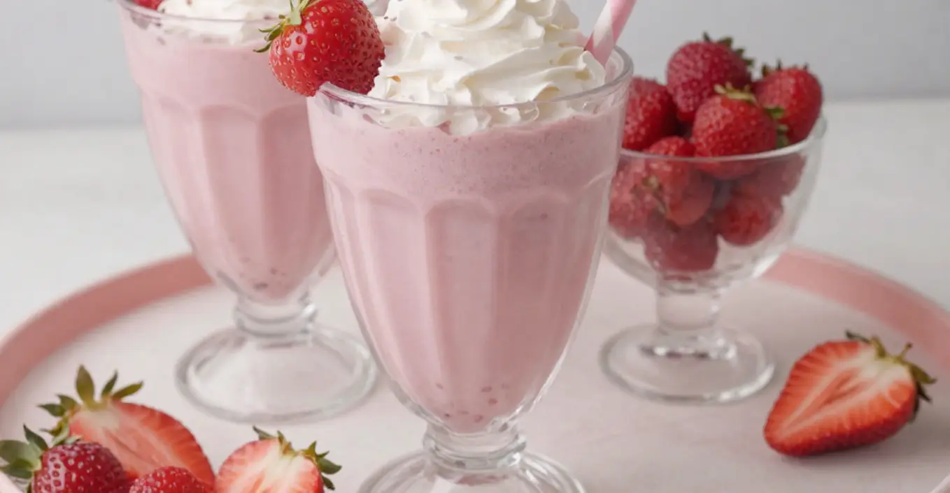 Himbeer Baiser Milkshake