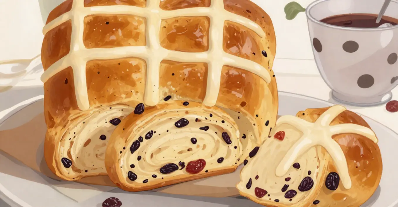 Hot Cross Buns Osterbrötchen