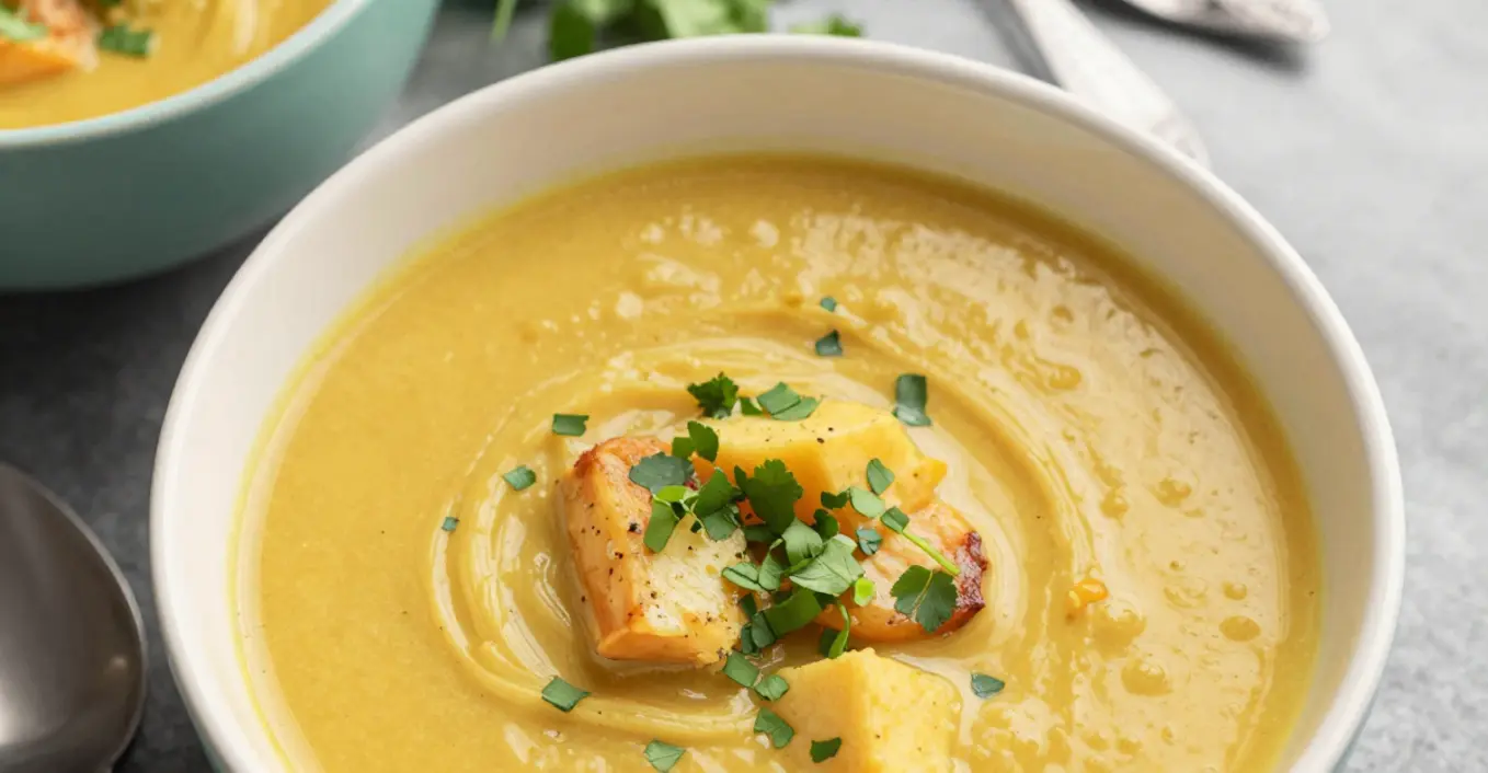 Indische rote Linsensuppe