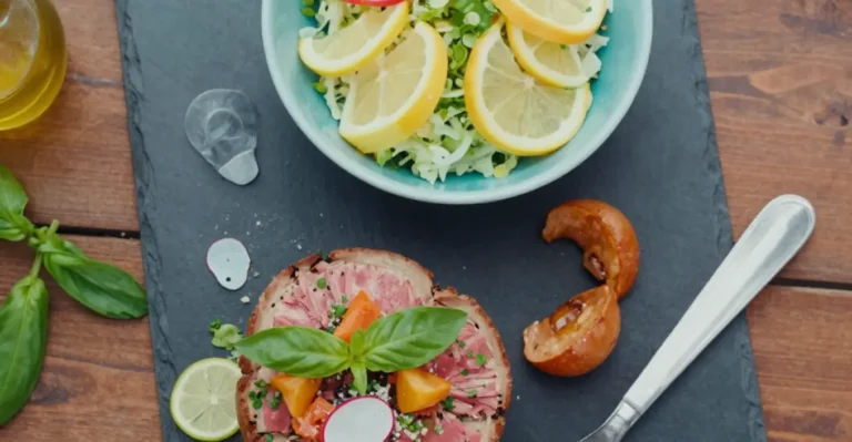 Italienisches Kalbstatar mit Fenchelsalat