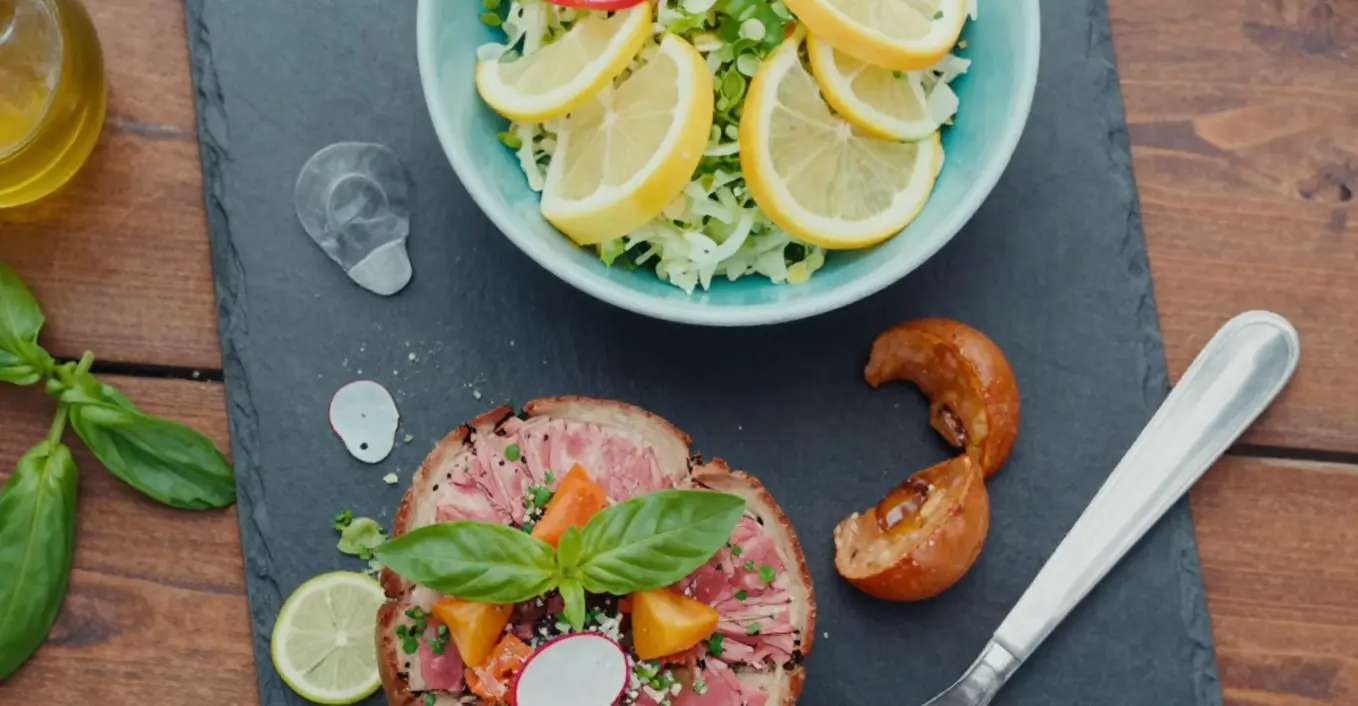 Italienisches Kalbstatar mit Fenchelsalat