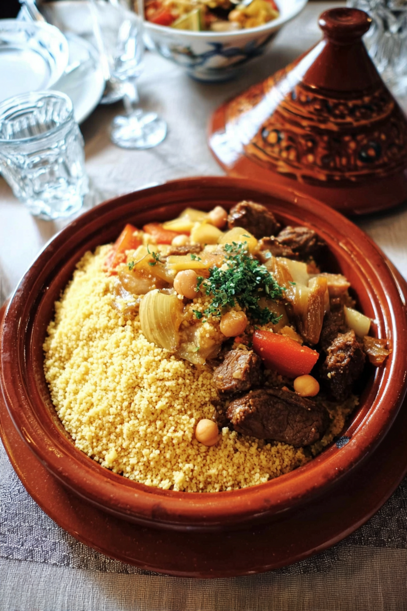 Kalbfleisch Couscous