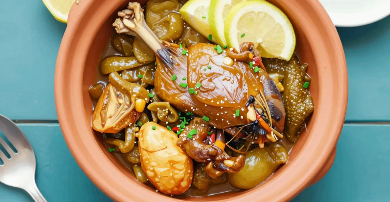 Kaninchen Tajine mit Trockenfrüchten