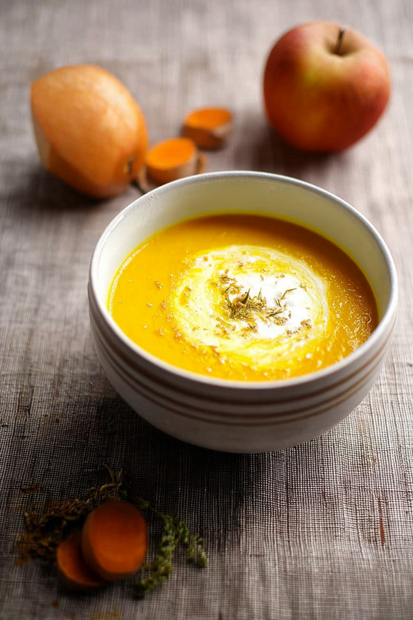 Karotten Apfel Curry Suppe