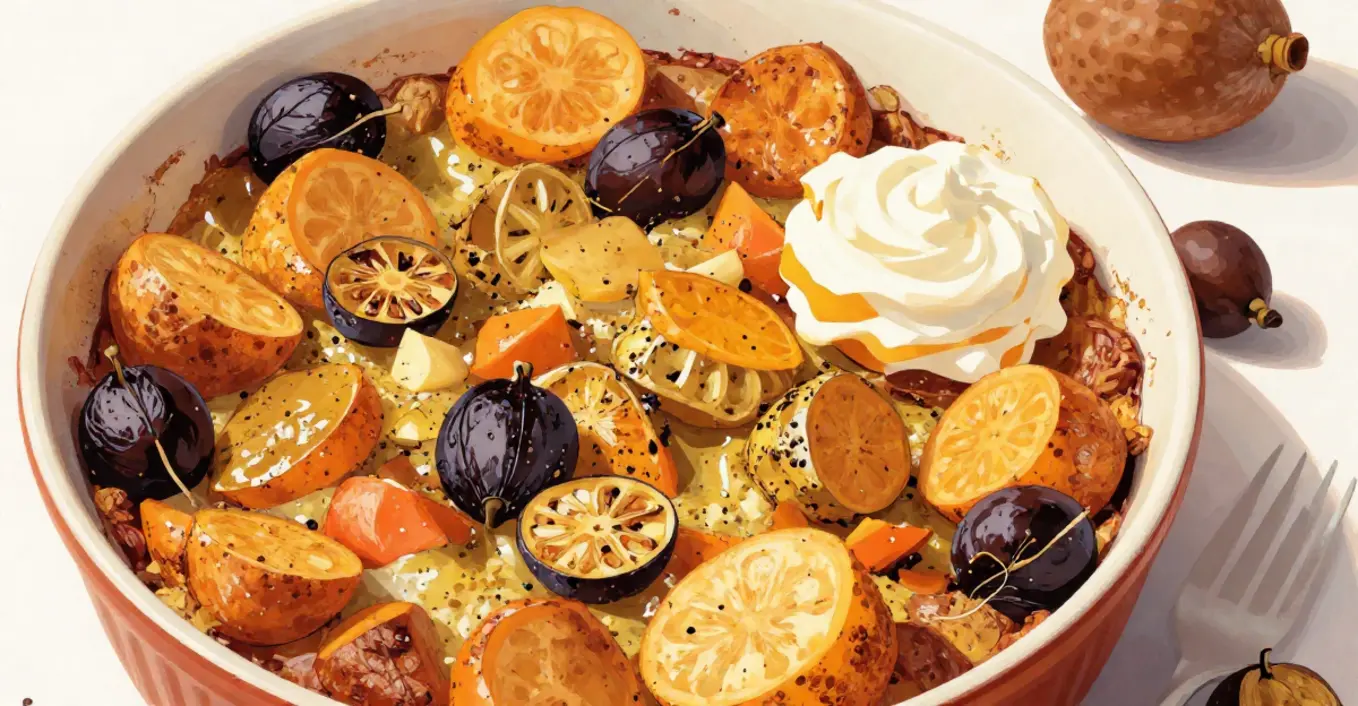Karotten Süßkartoffel Kastanien Gratin