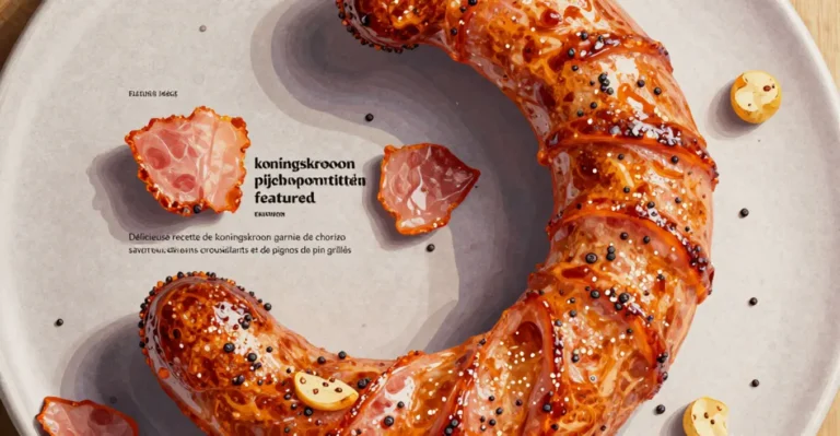 koningskroon chorizo spek pijnboompitten