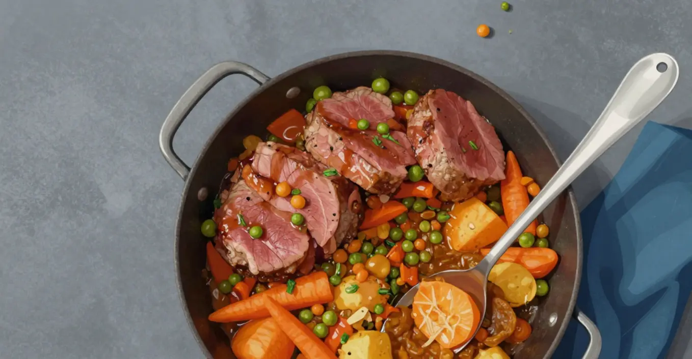 Lamm Navarin mit Frühlingsgemüse
