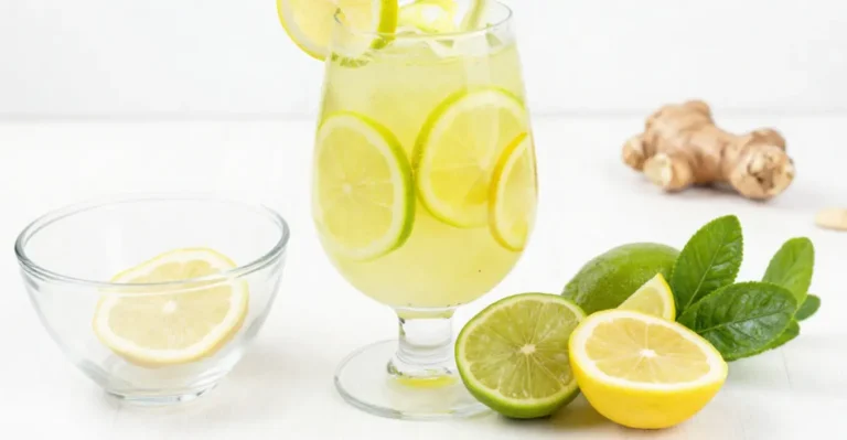 Limetten Ingwer Limonade